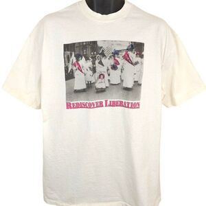 Suffragist Parade T Shirt Mens Size XL Vintage 90s Womens Rights Liberation